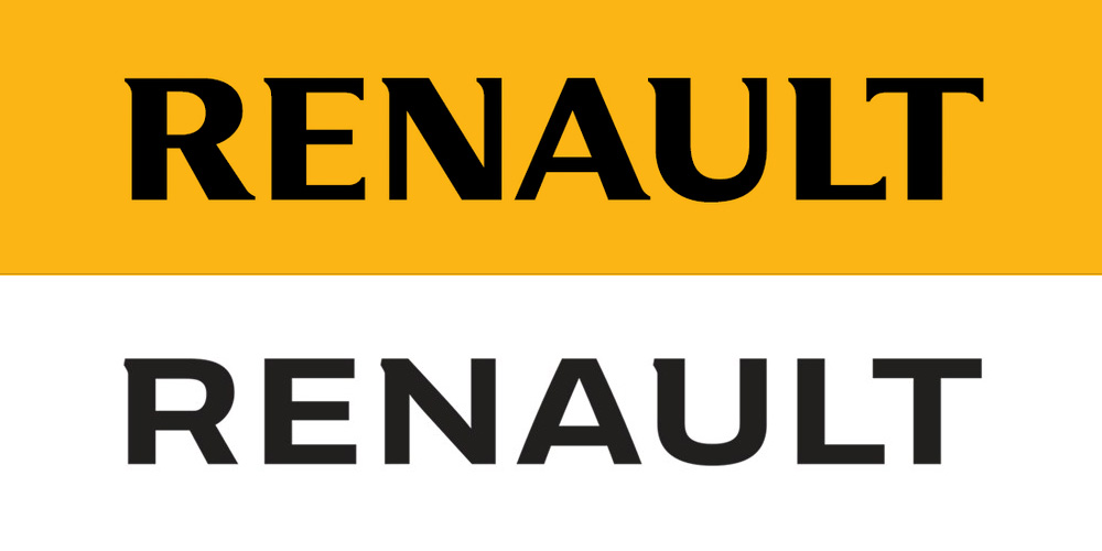 Пример начертания шрифта Renault Life