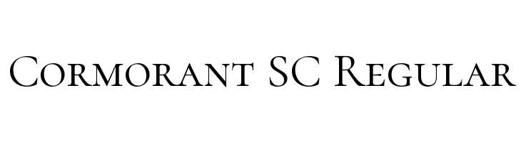 Пример начертания шрифта Cormorant SC