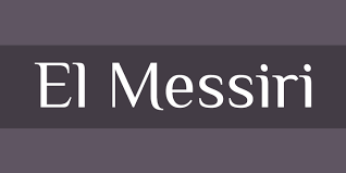 Пример начертания шрифта El Messiri