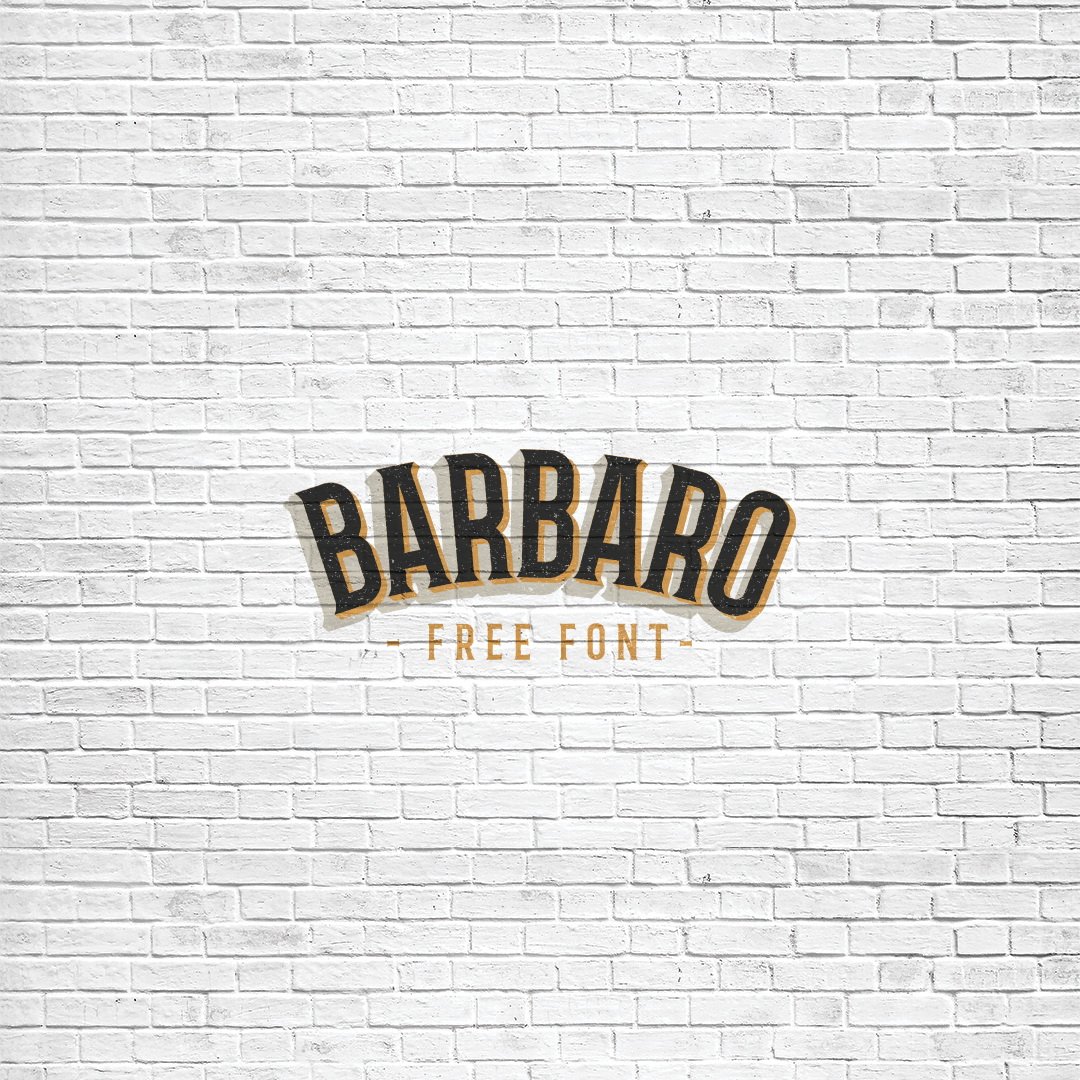 Пример начертания шрифта Barbaro