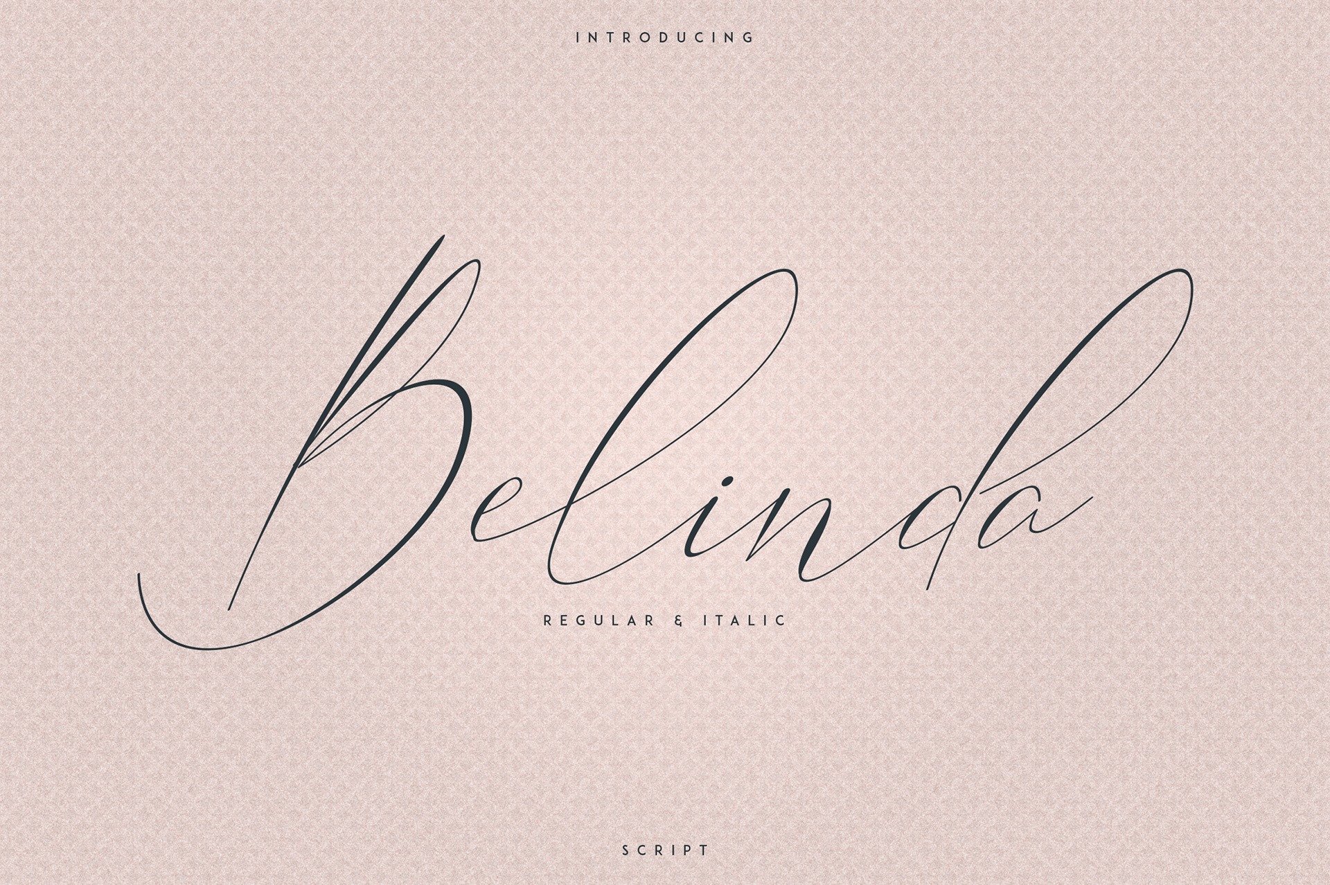 Пример начертания шрифта Belinda