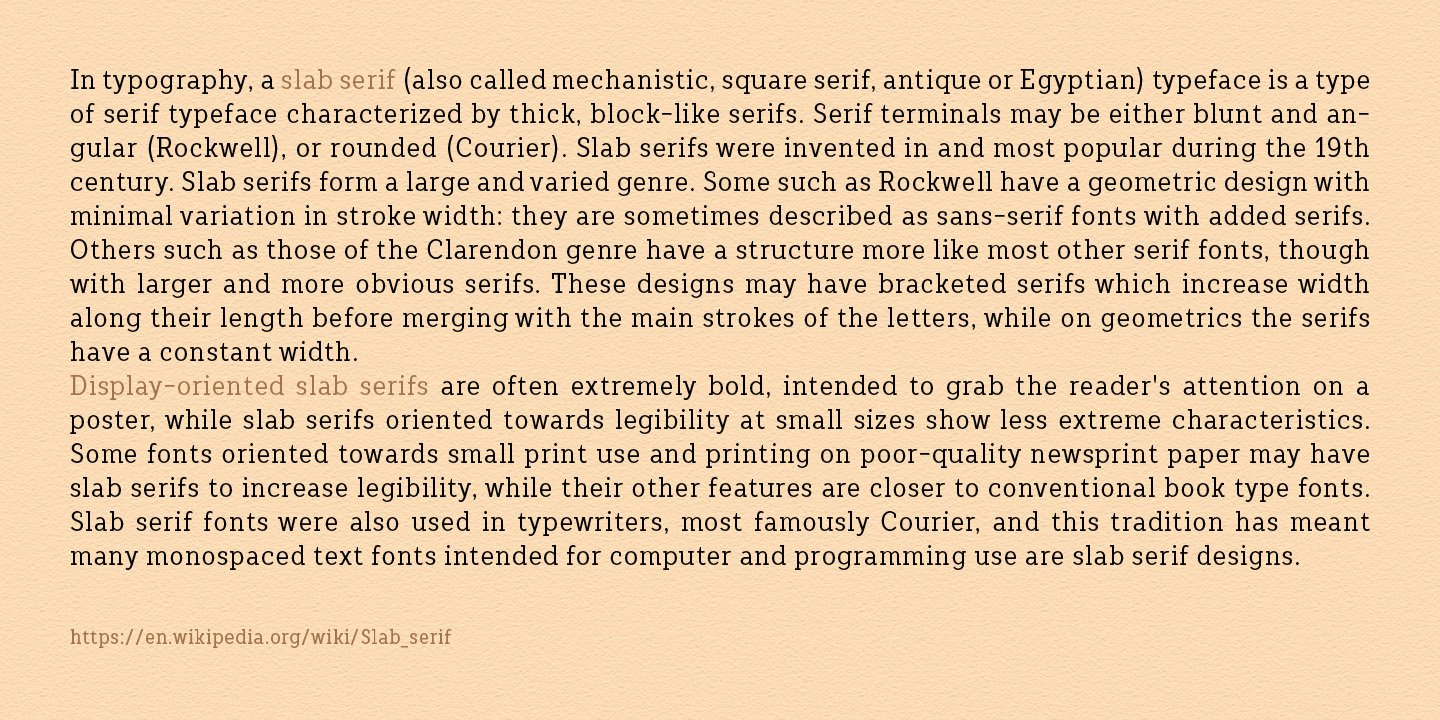 Пример начертания шрифта TT Slabs Condensed