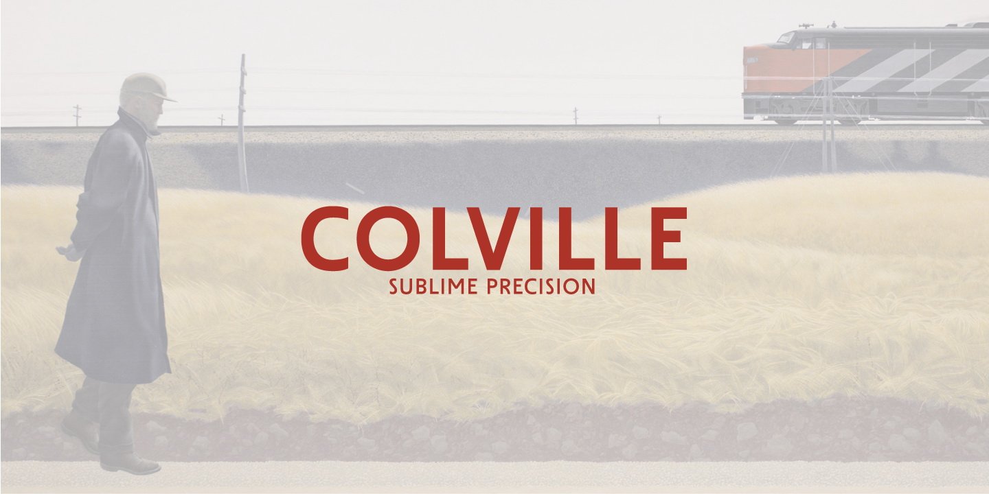 Пример начертания шрифта Colville