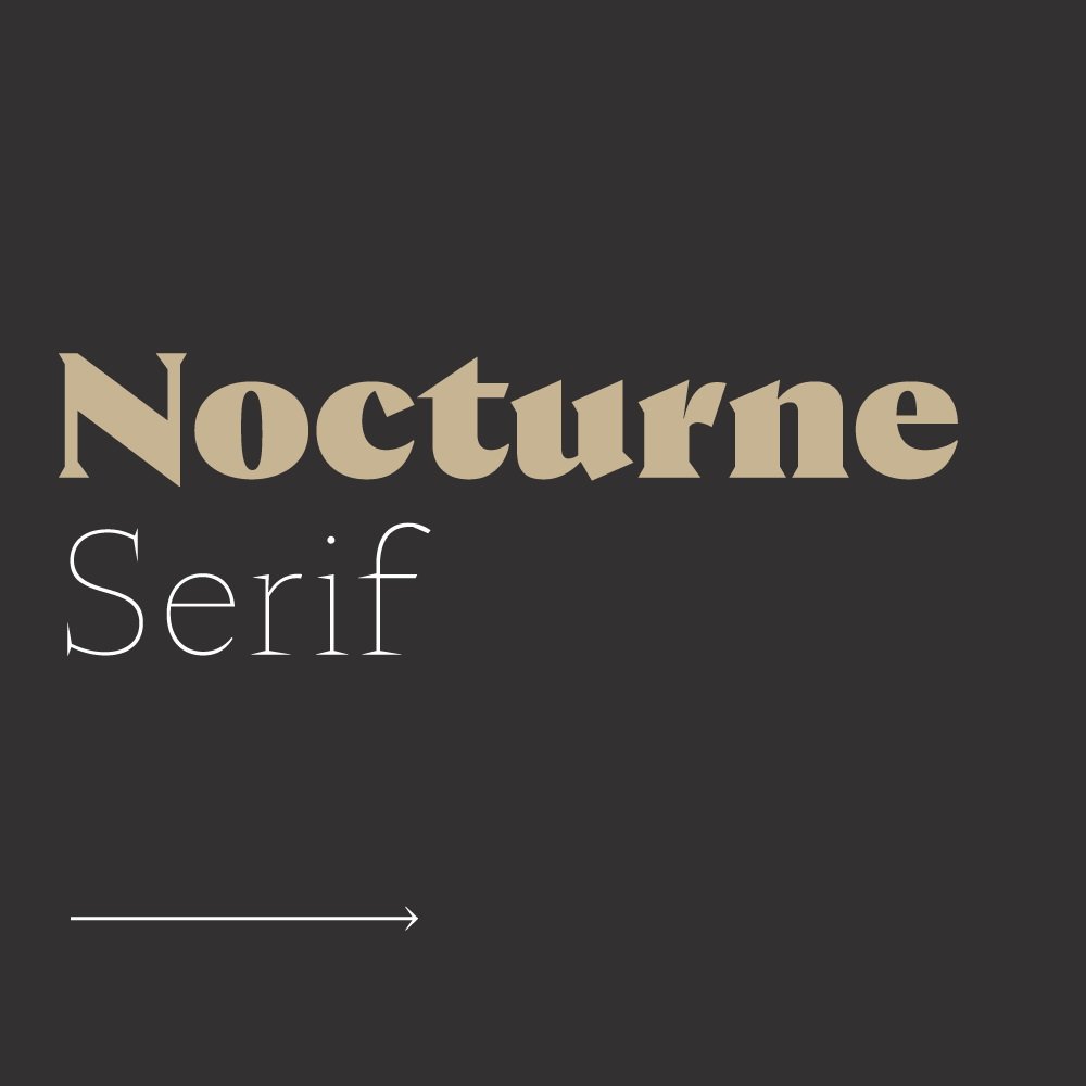 Пример начертания шрифта Nocturne Serif