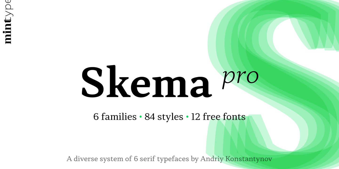 Пример начертания шрифта Skema Pro Display
