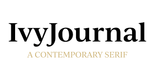 Пример начертания шрифта Ivy Journal