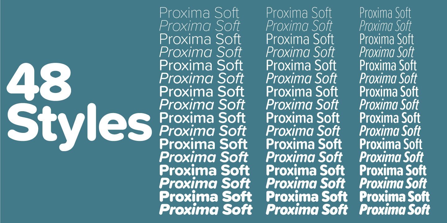 proxima nova soft regular font name