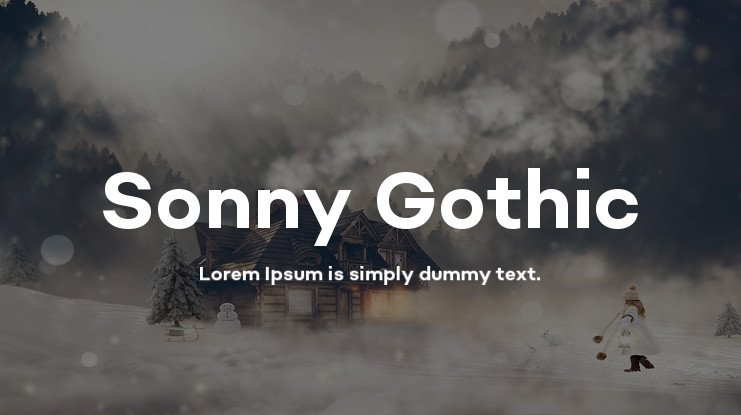 Пример начертания шрифта Sonny Gothic Cond