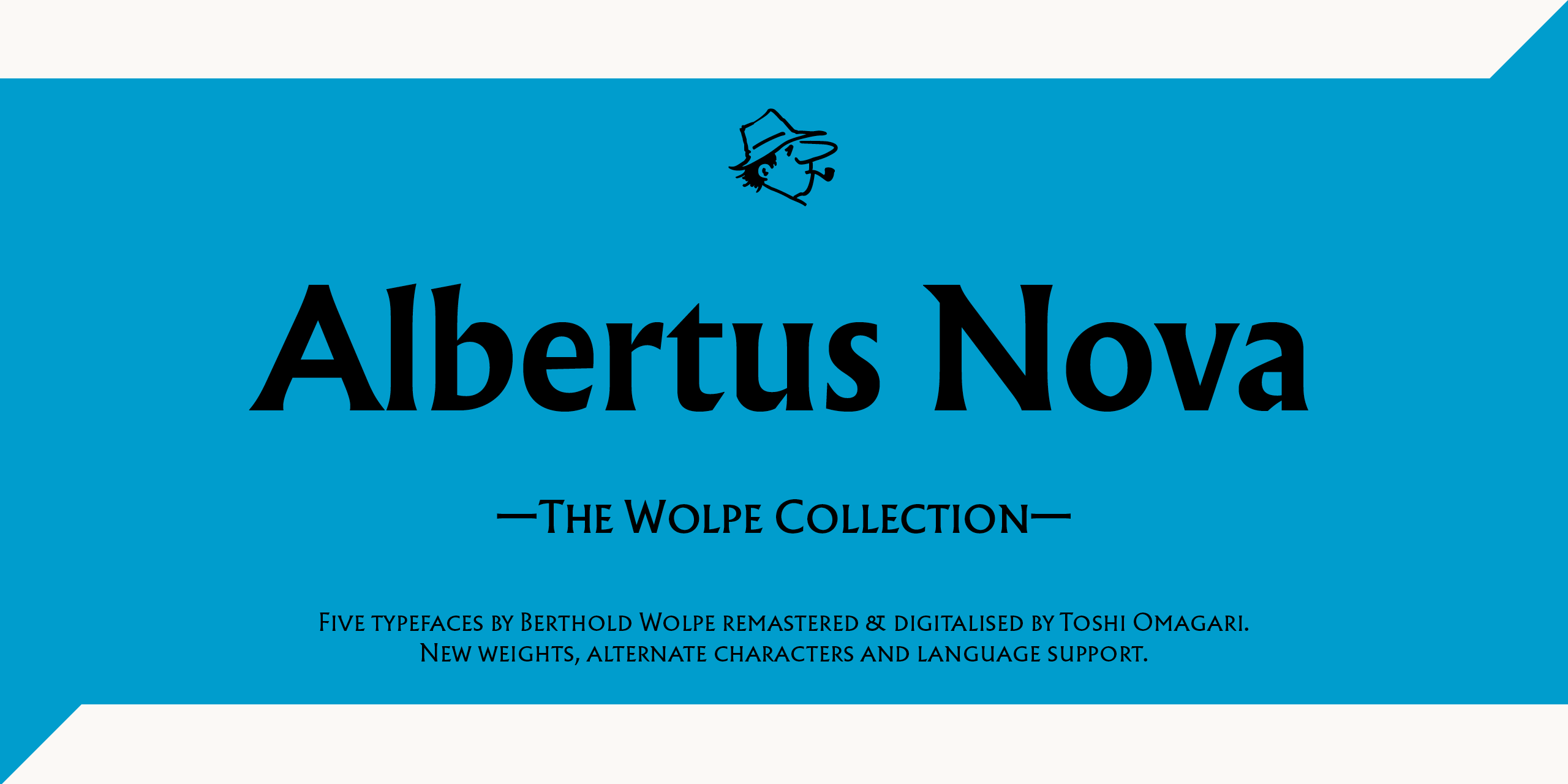 Пример начертания шрифта Albertus Nova