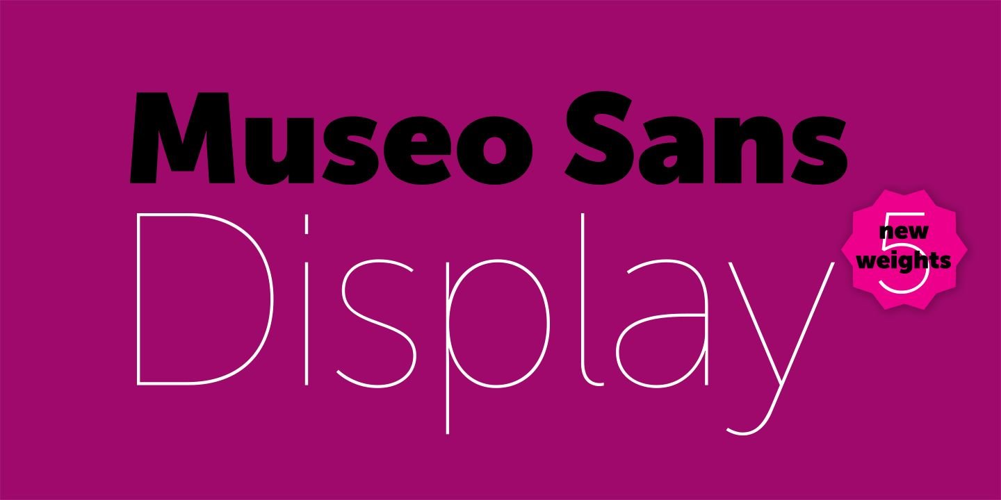 Пример начертания шрифта Museo Sans Display