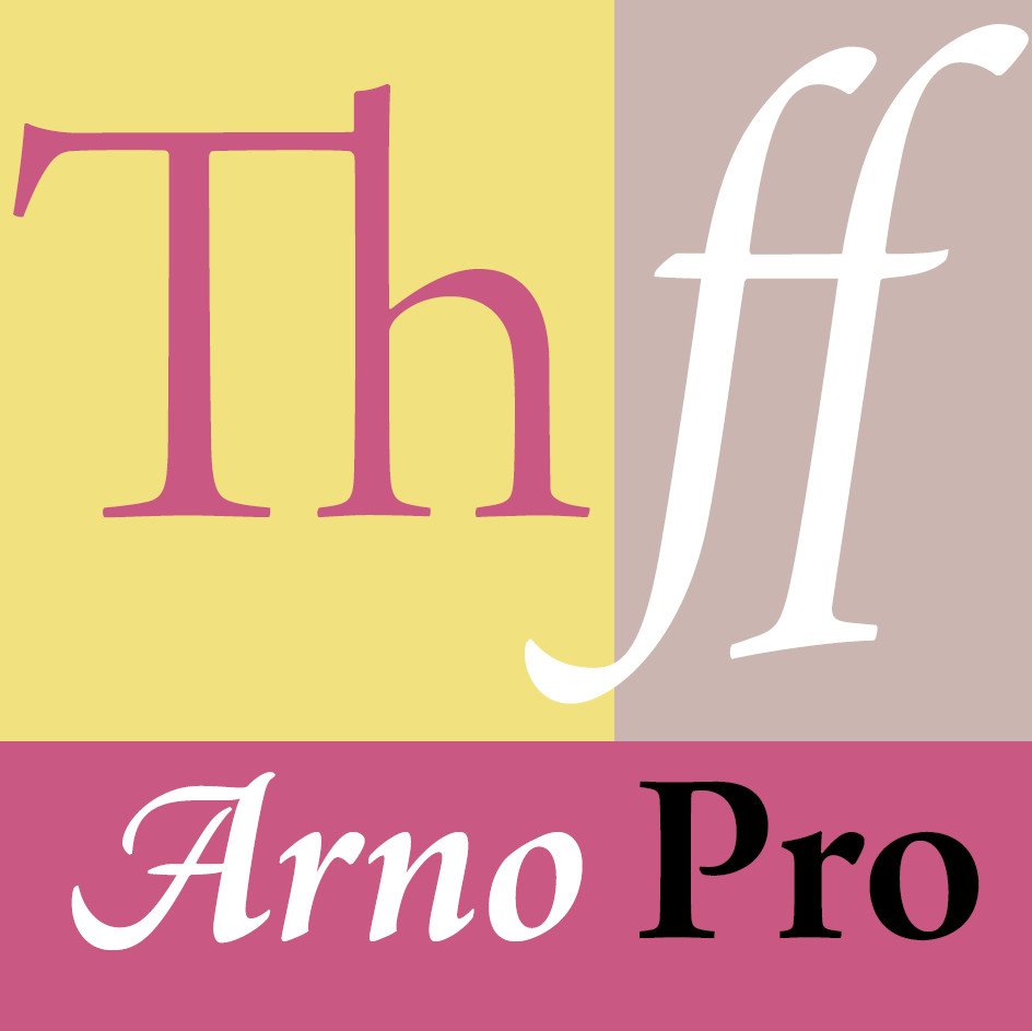 Пример начертания шрифта Arno Pro