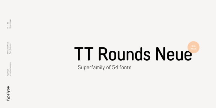 Пример начертания шрифта TT Rounds Neue Condensed