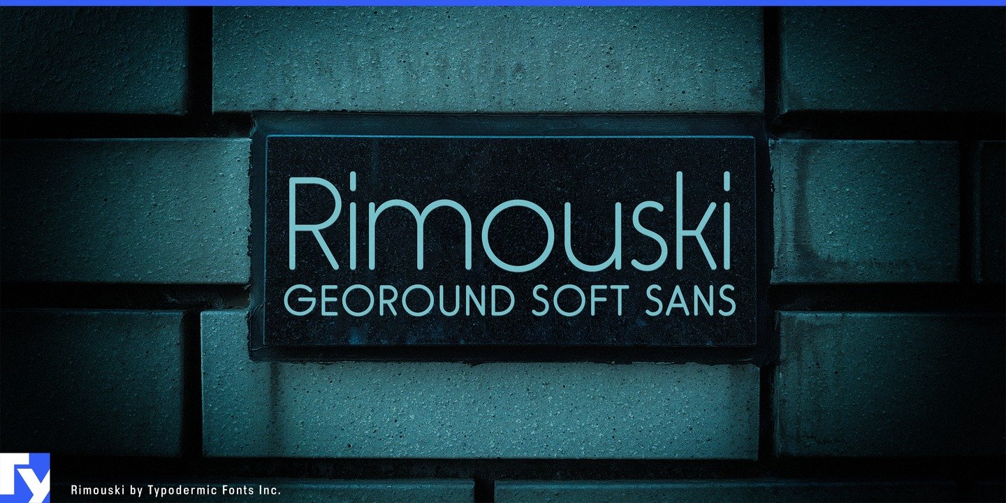 Пример начертания шрифта Rimouski