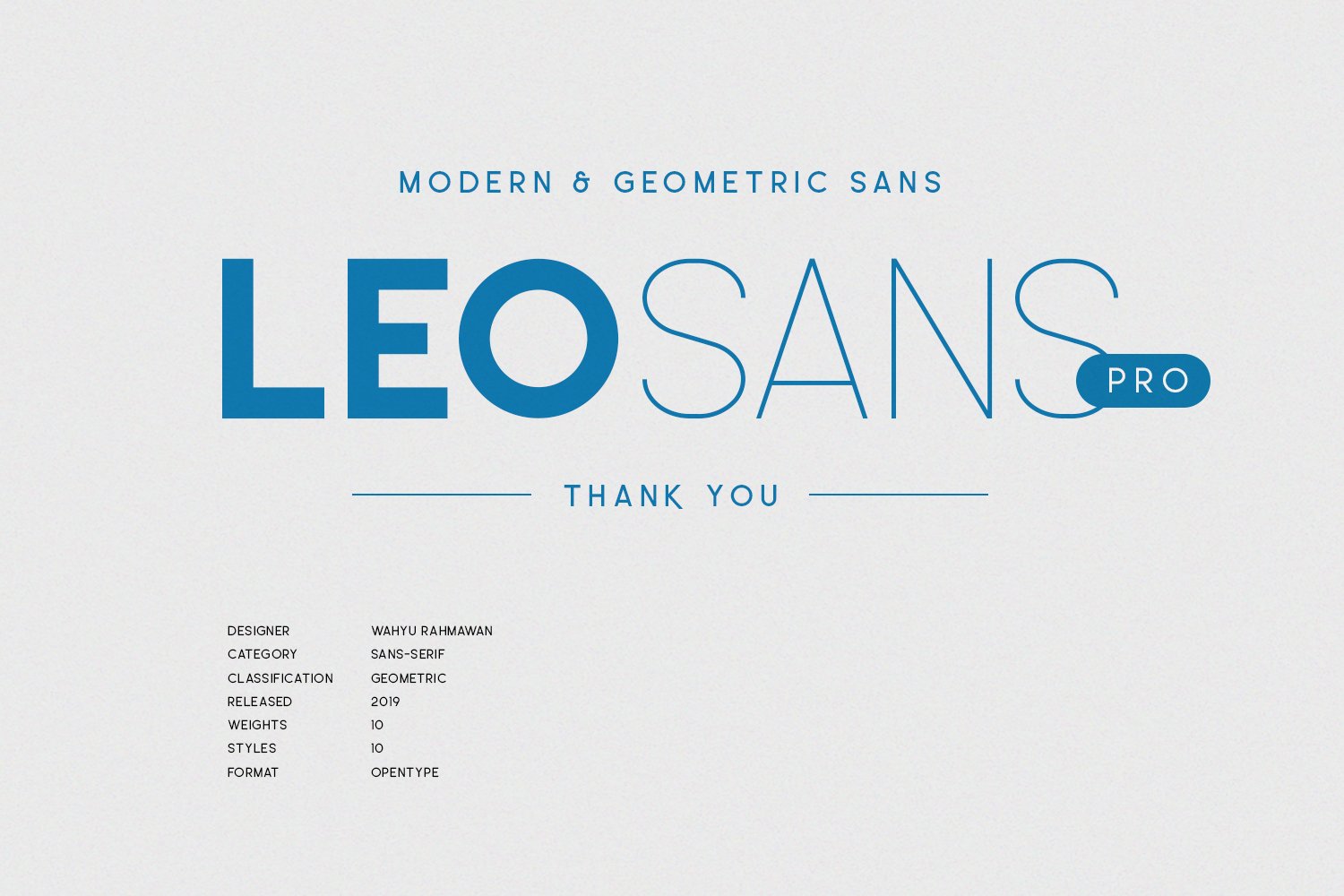 Пример начертания шрифта Leo Sans Pro