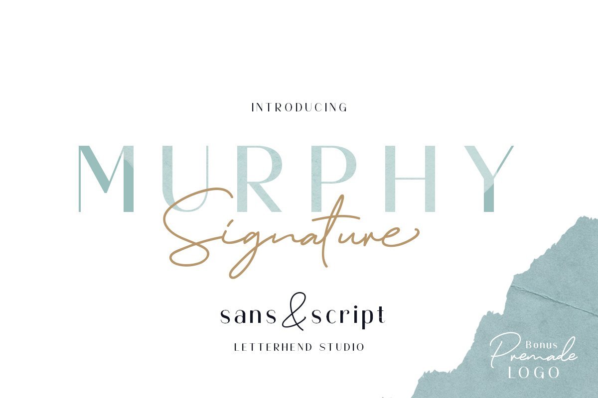 Пример начертания шрифта Murphy Script