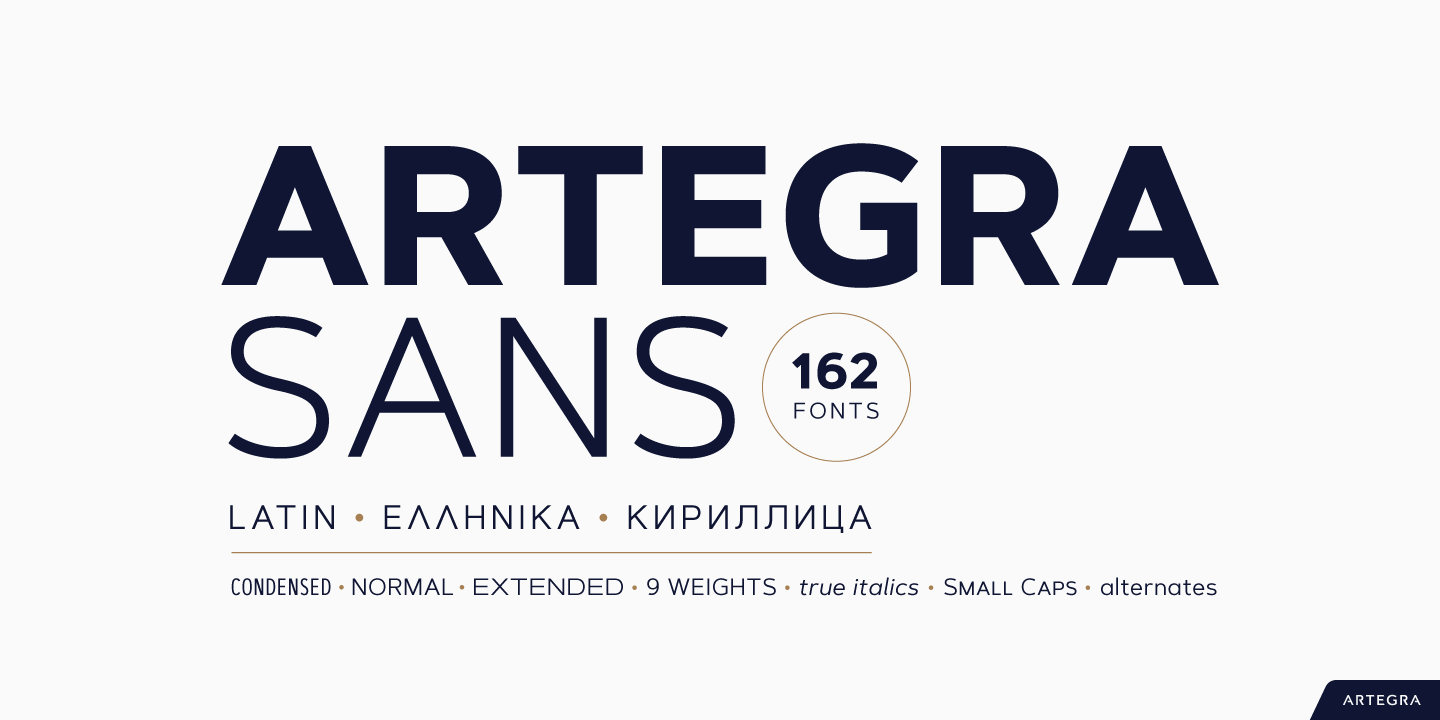 Пример начертания шрифта Artegra Sans Alt