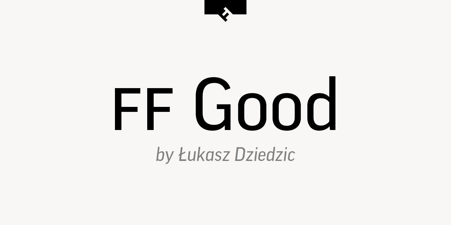 Пример начертания шрифта FF Good Pro