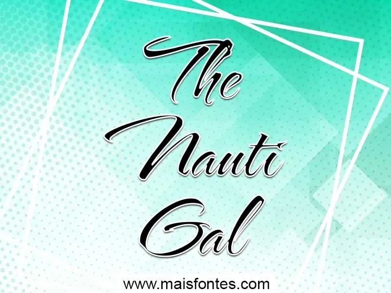 Пример начертания шрифта The Nauti Gal