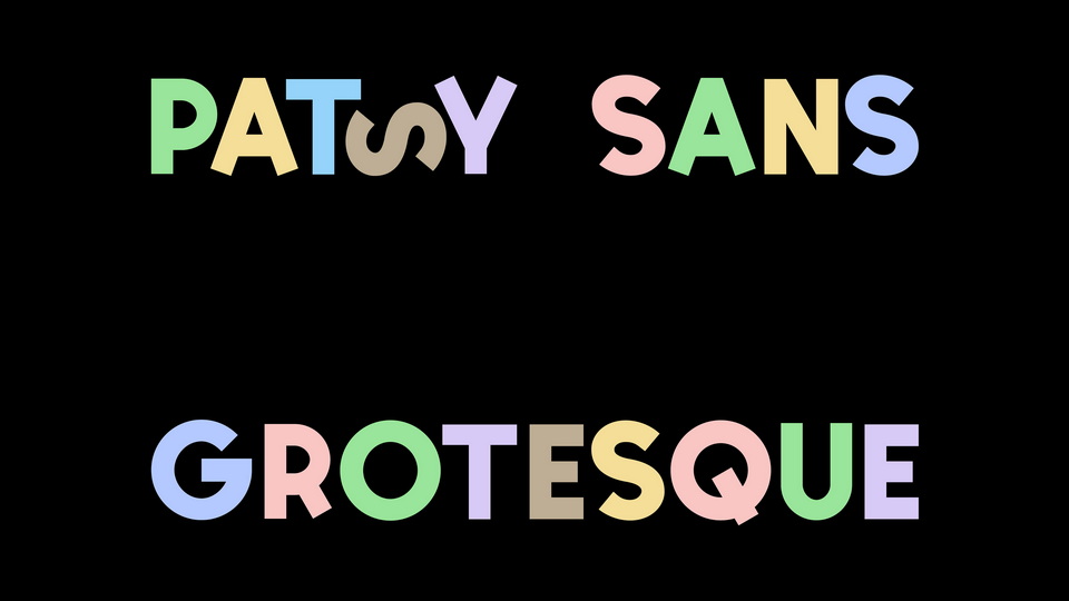 Пример начертания шрифта Patsy Sans