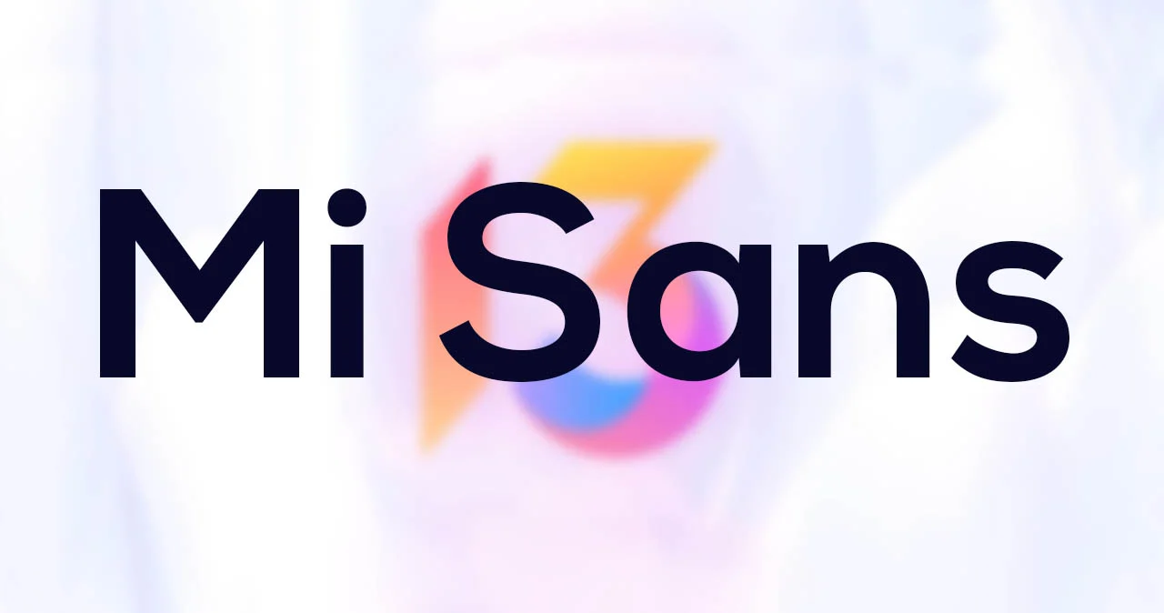 Пример начертания шрифта Mi Sans (Xiaomi)